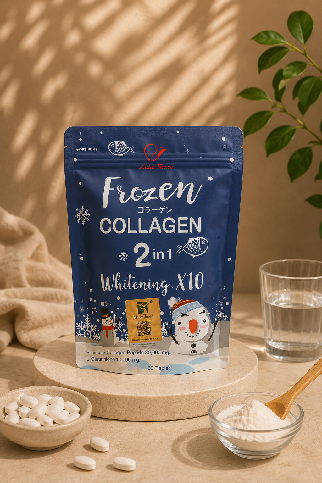 FROZEN COLLAGEN 2 in 1 Whitening X10